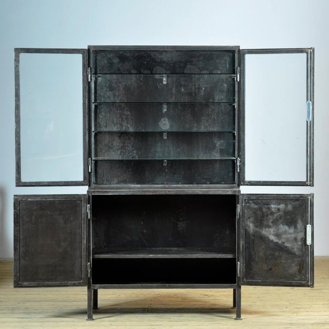 Polished Iron Medicine Cabinet, 1930s For Sale - Image 4 of 13