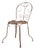 Vintage French Iron Garden Chair, 1920s For Sale