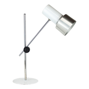 Italian White Aluminium Desk Lamp from Prova, 1960s