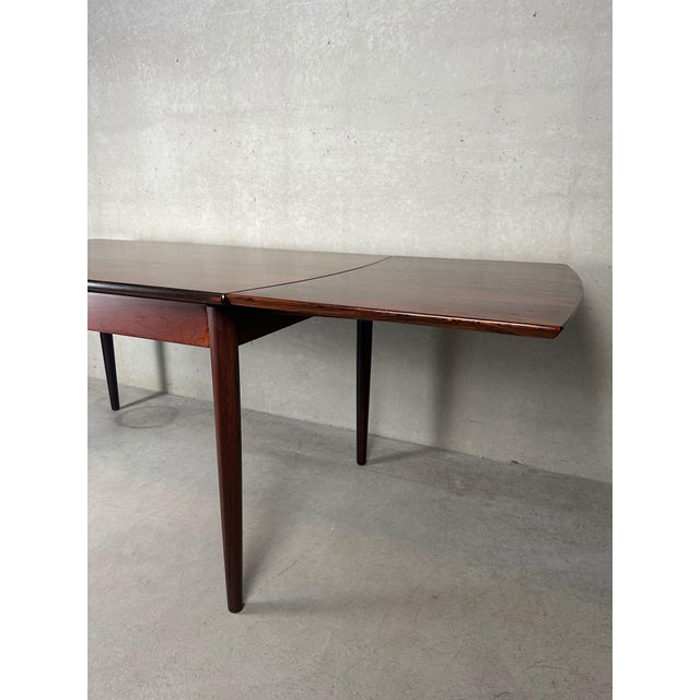 Brown Mid-Century Modern Rosewood Dining Set, 1950s, Set of 5 For Sale - Image 8 of 18
