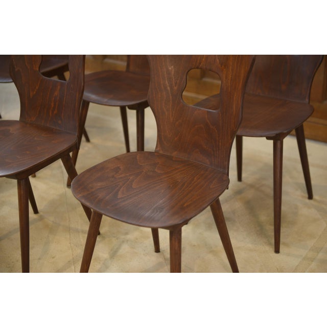 Baumann Gentiane Model Chairs by Henri Julien, 1960s, Set of 8 For Sale - Image 14 of 15