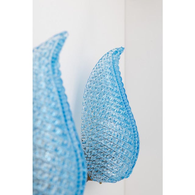 1920s Vintage Art Deco Murano Glass Wall Lamps from Barovier & Toso, 1920s, Set of 2 For Sale - Image 5 of 13