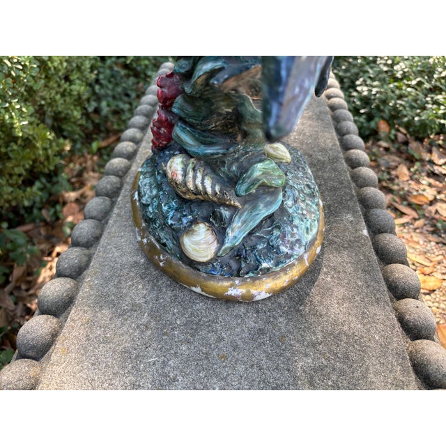 1960s 1960s Italian Glazed Porcelain Fish Sculpture For Sale - Image 5 of 11