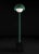 Apollo freedom green metal floor lamp by alabastro italiano dimensions: d 30 x w 30 x h 130 cm. Materials: white...