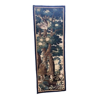 18th Century Verdure Tapestry With Duck Flying For Sale