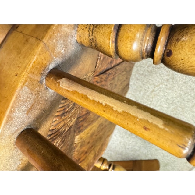 Brown Mid 20th Century Barnard & Simonds Co Wood Windsor Rocking Chair For Sale - Image 8 of 12