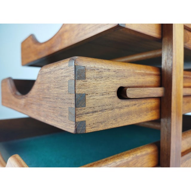 Mid-Century Modern Danish Desk Tray in Teak, 1950s For Sale - Image 15 of 18