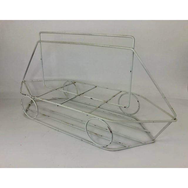 Vintage Tumblers With Sailboats in Boat-Shaped Caddy - Set of 8 For Sale - Image 4 of 8