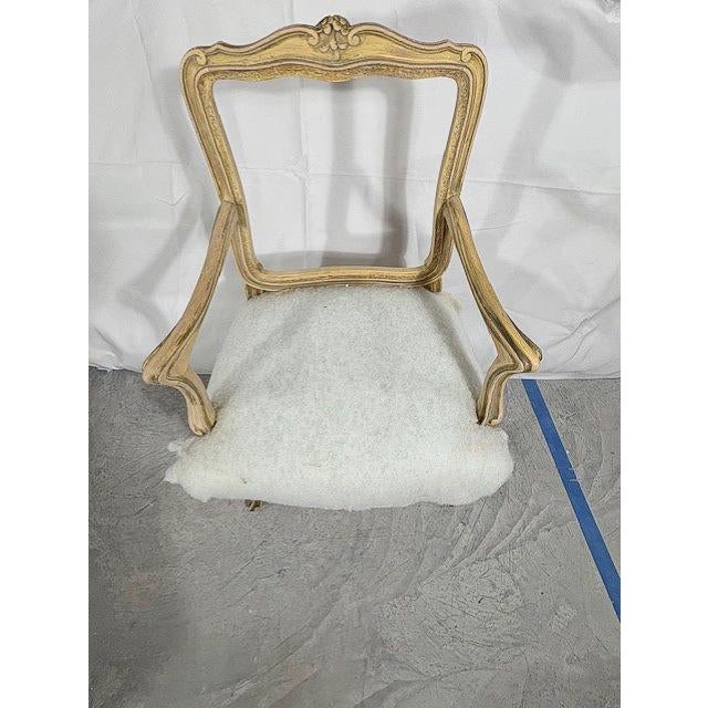 An intricately carved set of 4 giltwood dining chairs. These chair frames are unfinished but in great shape. Having carved...