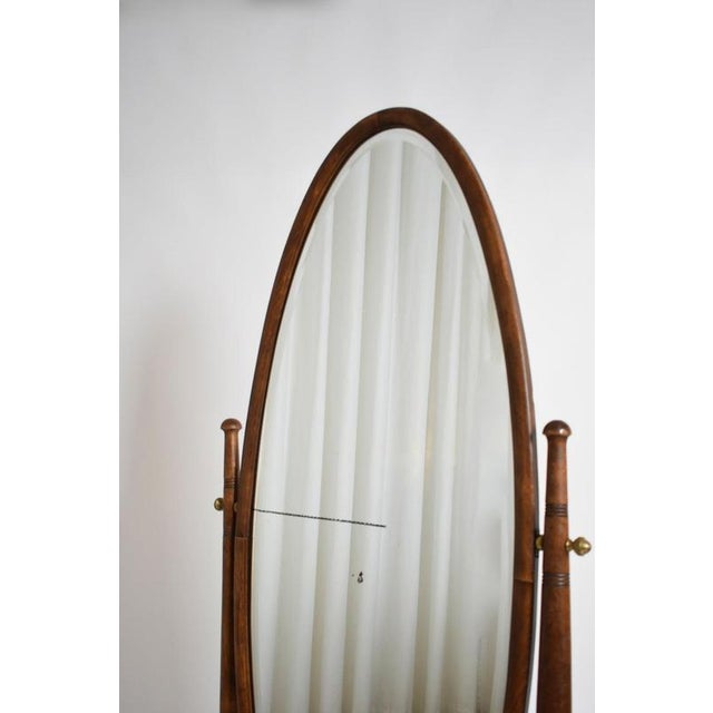 Arts and Crafts Wooden Psyche Mirror, 1900s For Sale - Image 5 of 6