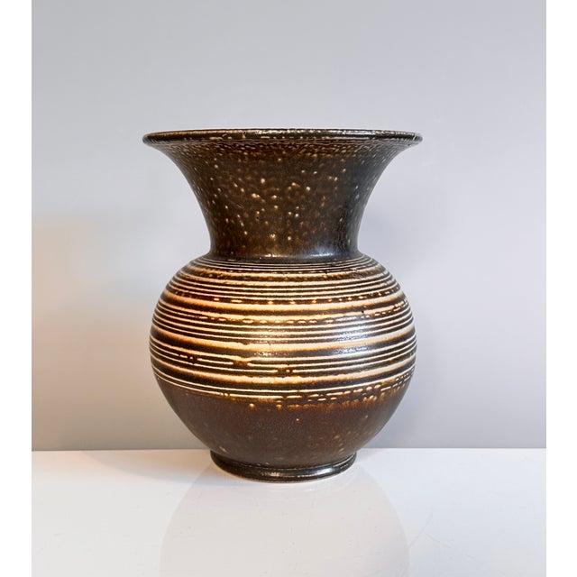Modern Large Hand-Crafted Ceramic Art Vase from Wekara, Germany, 1960s For Sale - Image 3 of 14