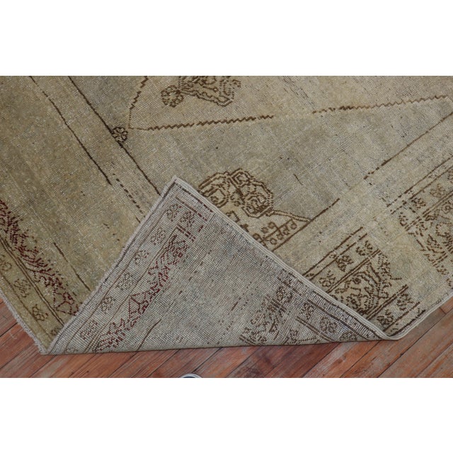 Neutral Tone Vintage Turkish Oushak Rug For Sale - Image 18 of 18