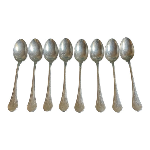 19th Century Christofle Coffee Spoons, Set of 8 For Sale