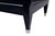 Art Deco Chest of Drawers in Black High-Gloss Lacquer, Fittings and Sabots Nickel-Plated, 1930s For Sale - Image 3 of 7