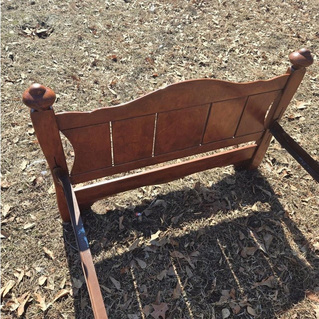 Vintage Solid Wood Twin Size Wagon Bed for Kids Room For Sale - Image 9 of 16