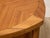 Vintage Brown Saltman Mid-Century Modern Round Walnut Side Table With Geometric Top For Sale In Los Angeles - Image 6 of 12