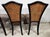 French Art Nouveau Dining Chairs Double Caned Set of 4 For Sale - Image 10 of 12
