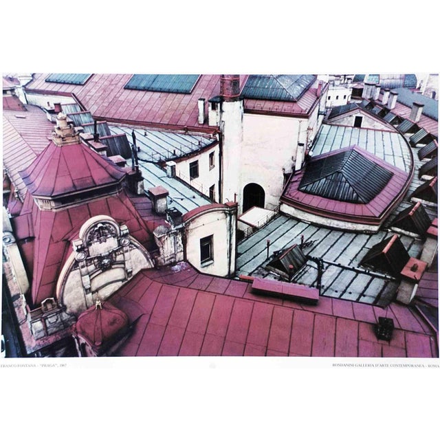 Offset print on paper. Coloured poster from a photograph by Franco Fontana (Modena, 1933), one of the italian most famous...