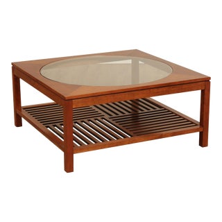 Stickley Metropolitan Collection Square Cherry Cocktail Table For Sale