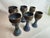 Modern 1970s Studio Pottery Wine Glasses- Set of 6 For Sale - Image 3 of 5