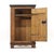 Antique Rustic Farmhouse Primitive Folk Art Painted Cabinet For Sale - Image 9 of 14