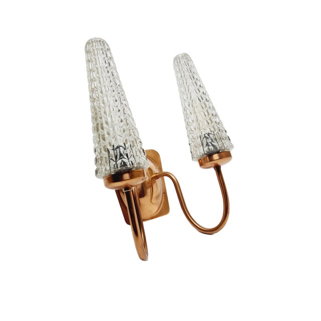 Metal 2-Armed Wall Lamp from Elmet Zabrze, Poland, 1970s For Sale - Image 7 of 15