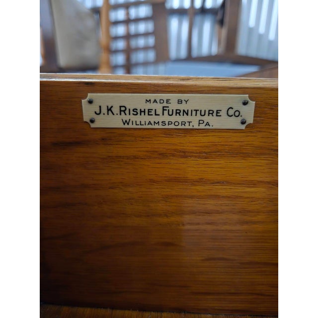 Marked Down (Again)! 1910s Arts & Craft-Style J K Rishel Solid Oak Buffet For Sale - Image 18 of 18