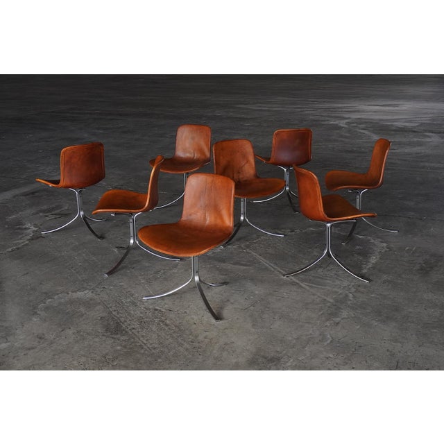 PK9 Dining Chairs by Poul Kjærholm for E. Kold Christensen, Denmark, 1960s, Set of 8 For Sale - Image 3 of 11