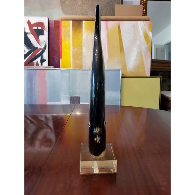 1970s 1970s Mid Century Modern Murano Italy Fish With Label For Sale - Image 5 of 9