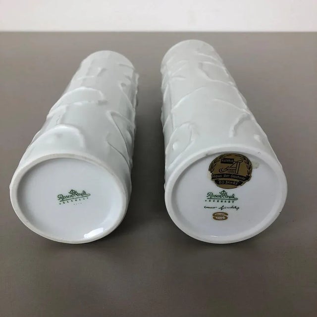 Abstract Porcelain Vases by Cuno Fischer for Rosenthal, Germany, 1980s, Set of 2 For Sale - Image 16 of 18