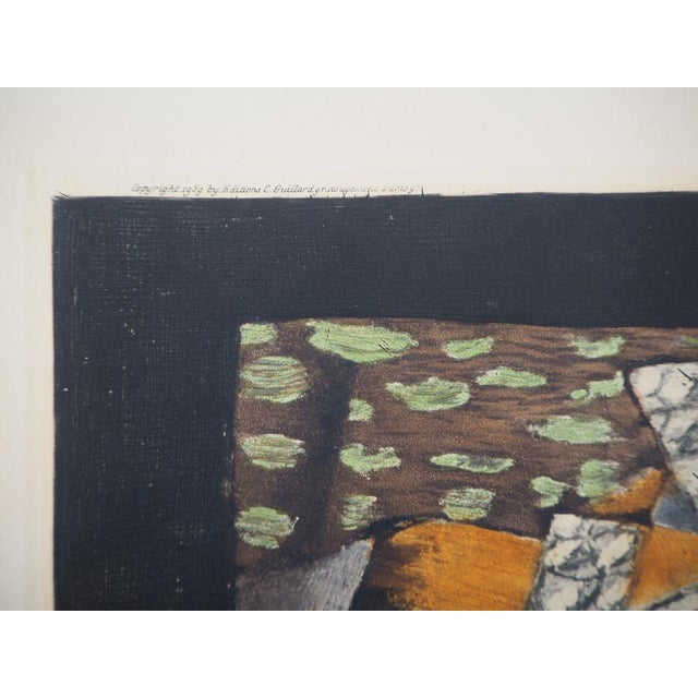 Georges Braque, Nature morte à la pipe, 1959, Original Engraving For Sale - Image 6 of 8