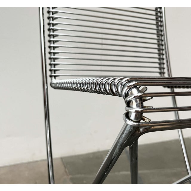 Postmodern German Kreuzschwinger Kitchen Barstool by Till Behrens for Meyer Stahlmöbel, 1980s For Sale - Image 9 of 18