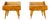 Vintage Bedside Tables in Wood and Glass, Italy, 1950s, Set of 2 For Sale