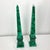 1950s Natural Malachite Obelisk Pair For Sale - Image 5 of 11