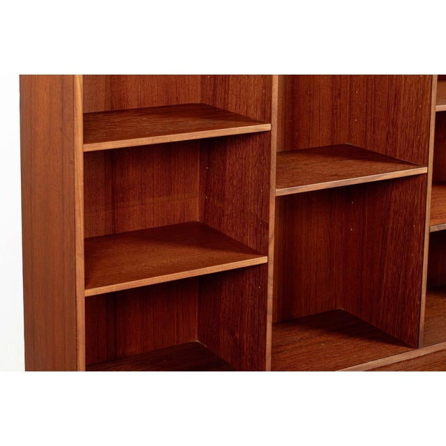Mid-Century Danish Teak Wall Unit Bookcase by Peter Løvig Nielsen, Pair, 1960s For Sale - Image 12 of 18
