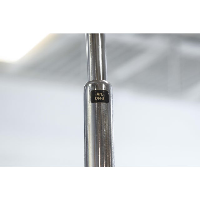 White Vintage 1970s Fabio Lenci for Guzzini Italian Arc Floor Lamp Mid Century Modern For Sale - Image 8 of 10