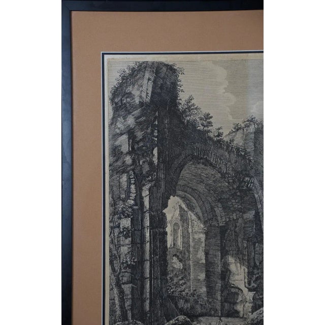 Printmaking Materials Luigi Rossini 19th Century Etching of the Ancient Caracalla Baths in Rome by Luigi Rossini , 1823 For Sale - Image 7 of 7