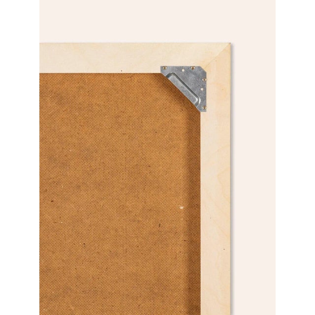 Poppy and Sunflowers, 1960s, Oil Paintings on Plate, Framed, Set of 2 For Sale - Image 10 of 11