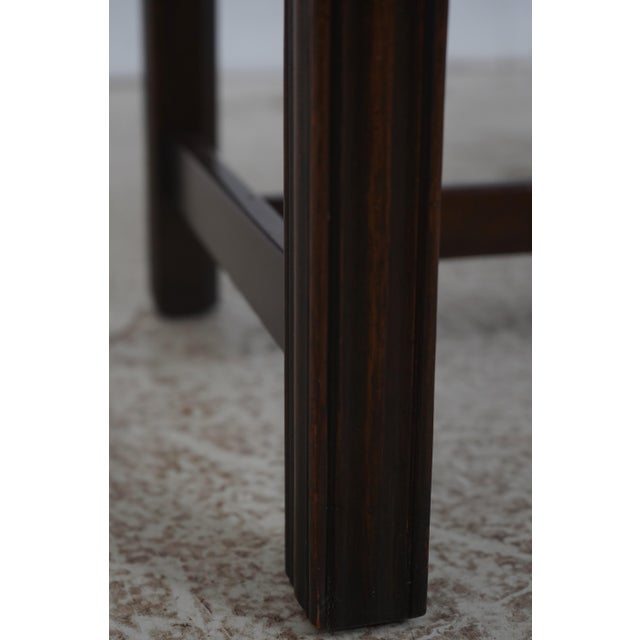 Drexel Heritage Mahogany Chippendale Style Window Bench For Sale - Image 13 of 15