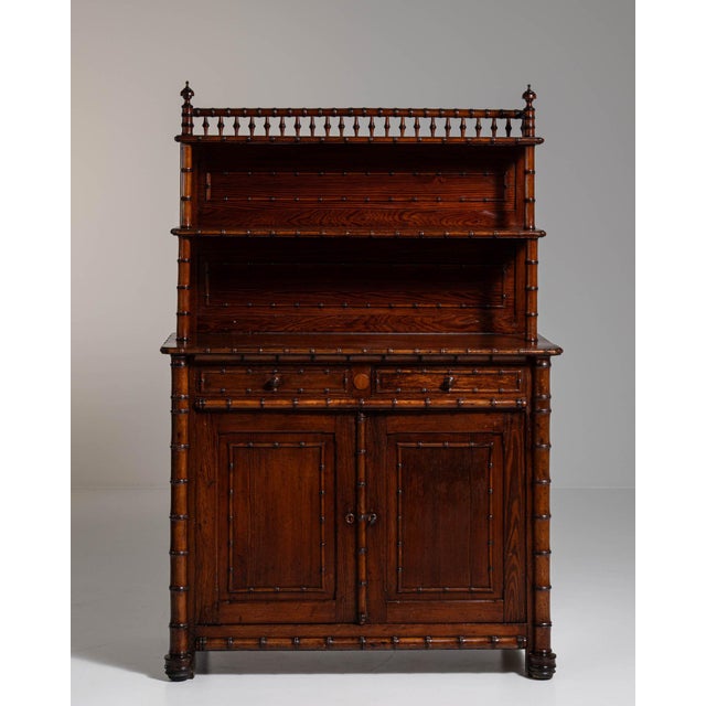 19th Century France Brown Wood Storage Cabinets & Cupboards For Sale - Image 9 of 10