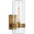 Modern Ian K. Fowler for Visual Comfort Signature Presidio Small Sconce in Hand-Rubbed Antique Brass with Clear Glass For Sale - Image 3 of 3