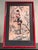 Vintage Mid Century Chinoiserie Pair Framed Prints D. Voaguest Red Faux Bamboo 24" For Sale - Image 4 of 12