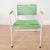 1970s Vintage Green Spaghetti Armchair, 1970s For Sale - Image 5 of 5