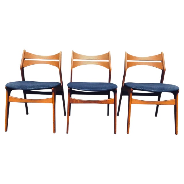 Danish Teak Dining Chairs by Erik Buch for Chr. Christiansen, 1960s, Set of 7 For Sale