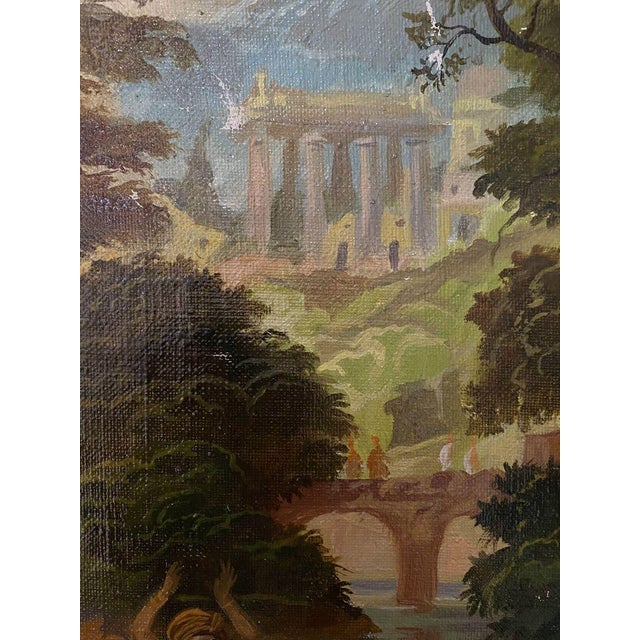 Textile 1990s Oil Painting Bathers Alexander Arkadievich Litvinov For Sale - Image 7 of 12