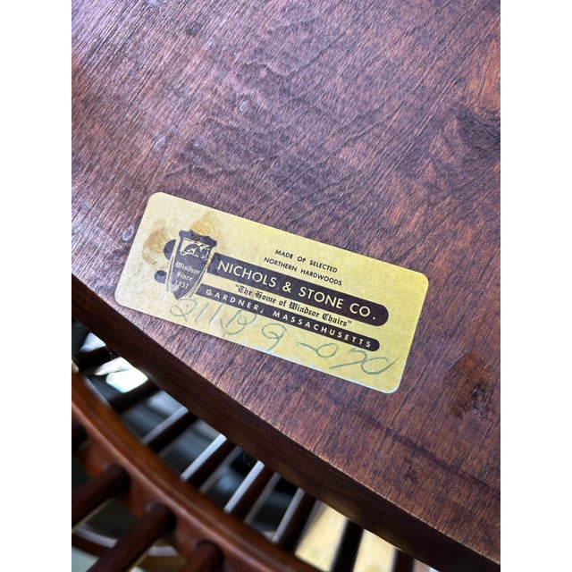 1990’s Nichols and Stone High Sheaf Back Windsor Chairs - A Pair For Sale - Image 11 of 11