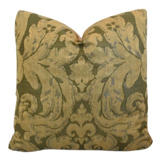 Scalamandre Old World Weavers Gold Feather/Down Pillow For Sale