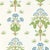 Morris & Co Meadow Sweet Wallpaper in Cobalt/Grass green - a Sample For Sale