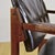 Wood Mid-Century Style Wood and Stretched Leather Armhair, 1970s For Sale - Image 7 of 9