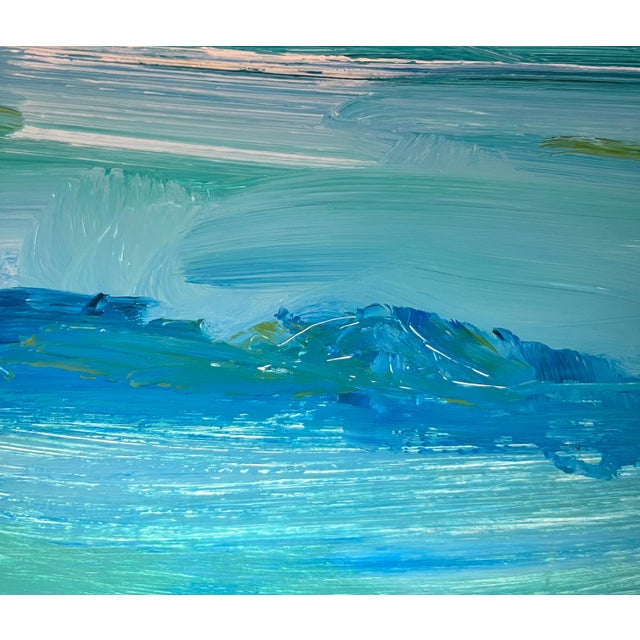 Jean Krille, Landscape 131, Oil on Masonite, Framed For Sale - Image 3 of 11